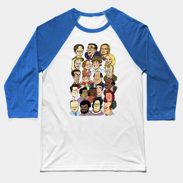 The Office Animated Baseball T-Shirt by Ted_Wilson